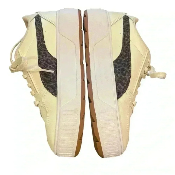 Puma Karmen Rebelle Sneaker in Cream and Animal Print Size 8.5 - Picture 5 of 10